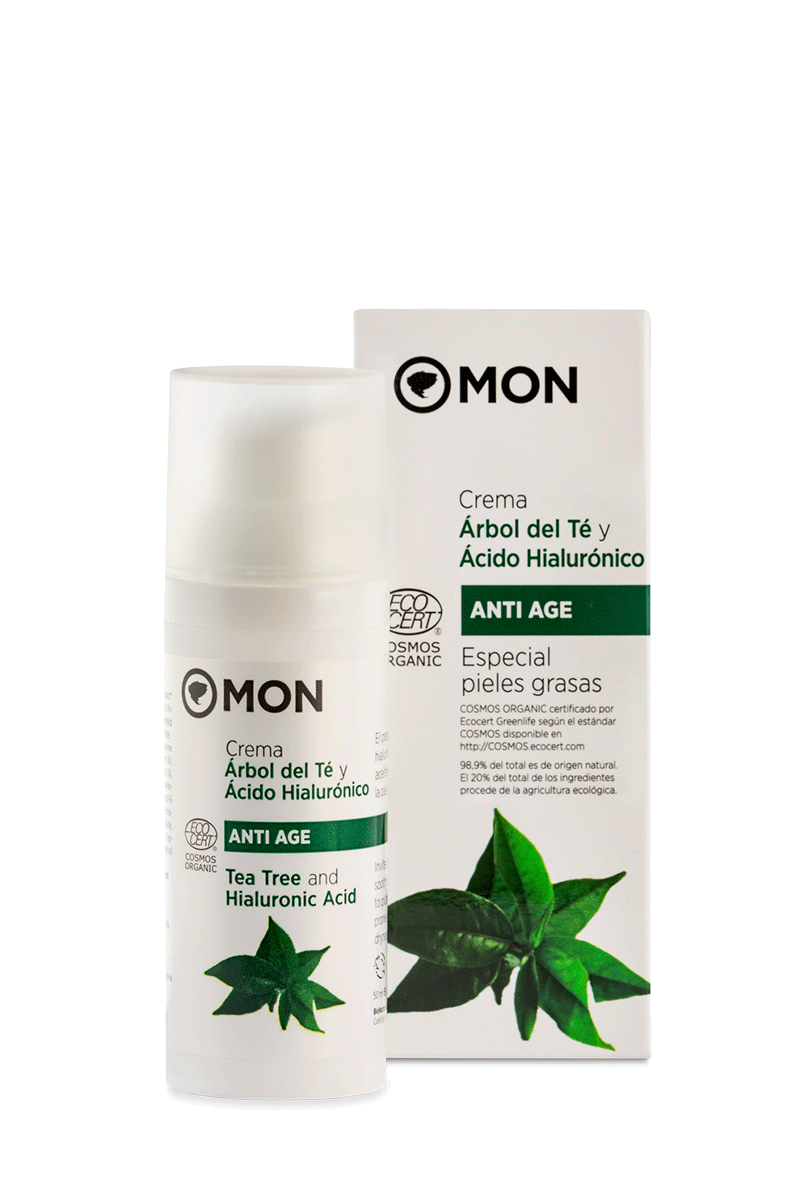 Crema facial de Árbol del Té y Ácido Hialurónico
